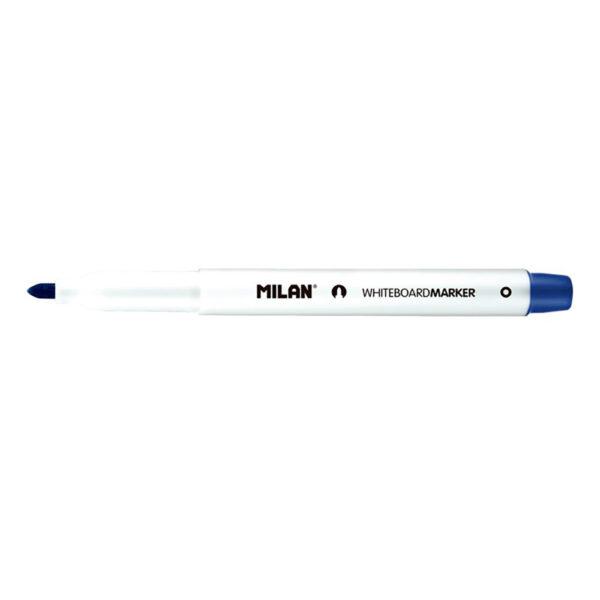 CAJA DE 12 ROTULADORES AZULES Ø3,7mm PARA PIZARRA BLANCA MILAN - Imagen 2