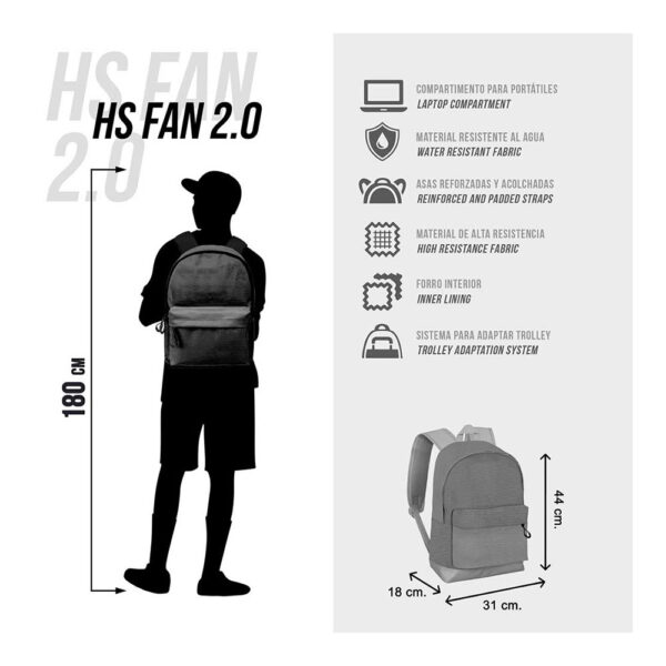 MOCHILA HS FAN 2.2 LILO Y STITCH KISS. 32 L. KARACTERMANIA - Imagen 5