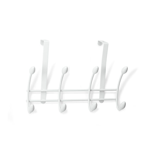 COLGADOR SOBREPUERTA ACERO BLANCO 3721-2 (BLISTER) INOFIX