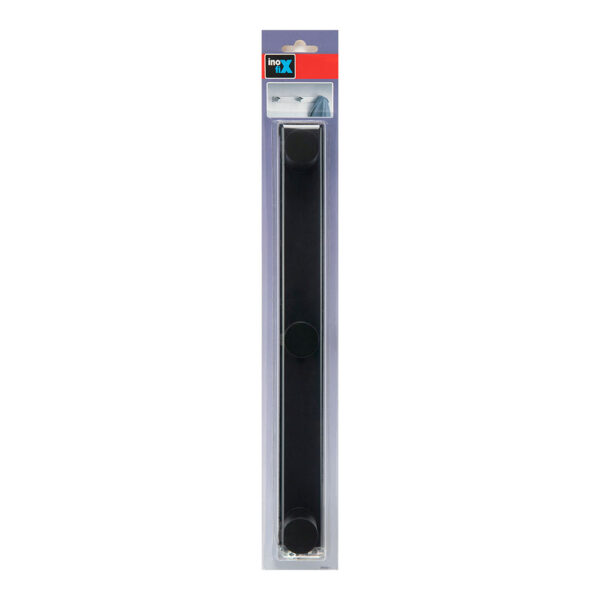 COLGADOR CILÍNDRICO TRIPLE NEGRO MATE 3089-3 INOFIX - Imagen 2