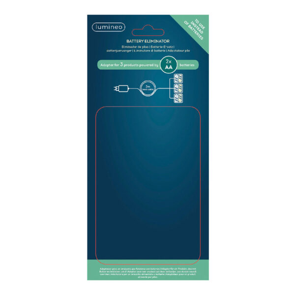 ELIMINADOR DE PILAS 3V PARA INTERIOR DE PRODUCTOS CON 2xAA PARA CONECTAR 3 PRODUCTOS - Imagen 2