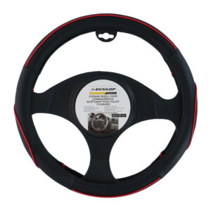 FUNDA PARA VOLANTE DE Ø37-39cm DETALLE ROJO DUNLOP