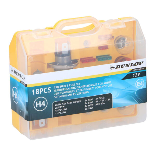 CONJUNTO DE BOMBILLAS 18 PIEZAS H4 12V/60/55W DUNLOP - Imagen 2