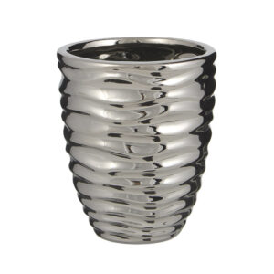 MACETEROS ORCHID REDONDOS VARIADOS PLATA Ø13,5x15,5cm