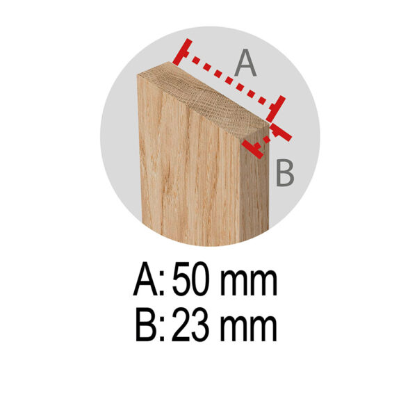 CABALLETE PINO PRO 1 METRO SECCIÓN 50x23mm ASTIGARRAGA - Imagen 4