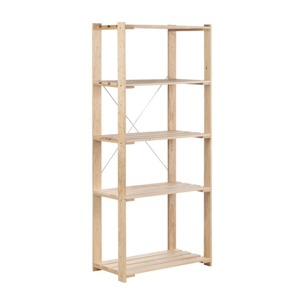 ESTANTERIA ALISTONADA EVOLUTION 5, 76,5x38,5x174,5cm PINO MACIZO ASTIGARRAGA