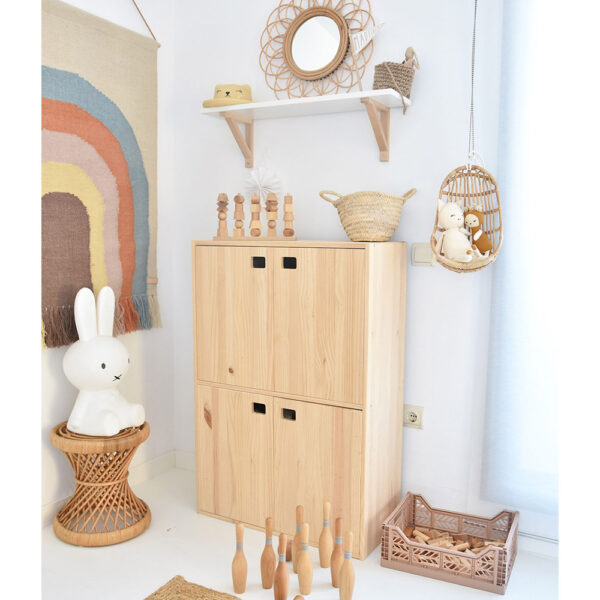 MUEBLE DINAMIC 4 PUERTAS PINO MACIZO 105,4x70,8x33cm ASTIGARRAGA - Imagen 2