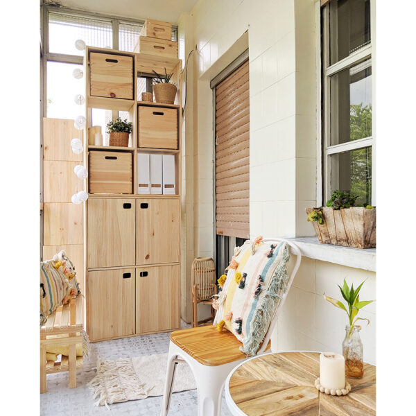 MUEBLE DINAMIC 4 PUERTAS PINO MACIZO 105,4x70,8x33cm ASTIGARRAGA - Imagen 3