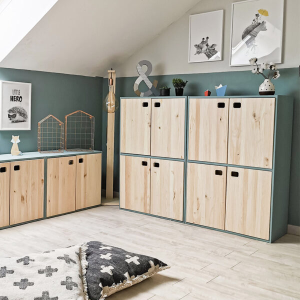 MUEBLE DINAMIC 4 PUERTAS PINO MACIZO 105,4x70,8x33cm ASTIGARRAGA - Imagen 4