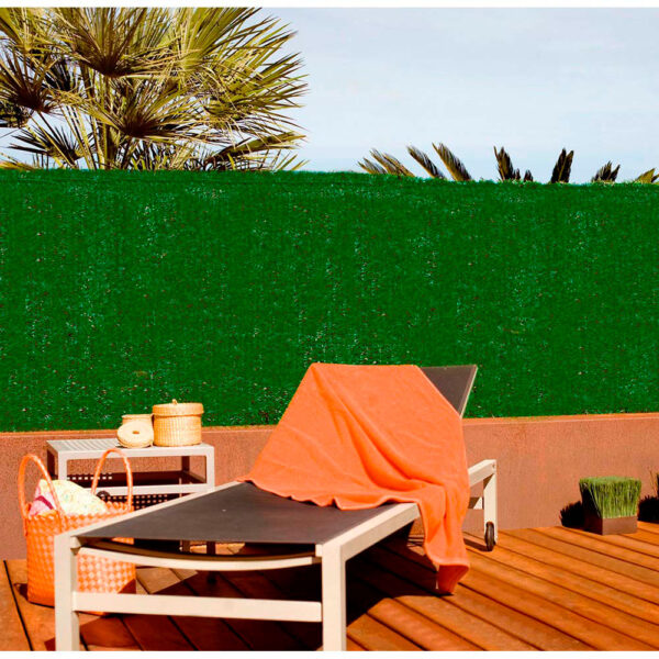 SETO ARTIFICIAL MIXTO. CON LAMINAS DE PVC 1,5x3m COLOR VERDE FAURA - Imagen 2