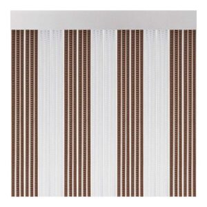CORTINA PARA PUERTA MODELO "LISBOA" COLOR MARRON-CRISTAL 90x210cm M63185 ACUDAM