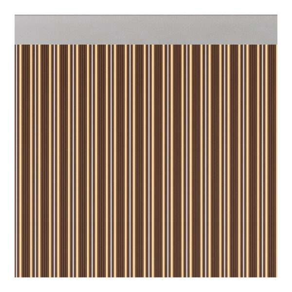 CORTINA PARA PUERTA MODELO "FERRARA" OPACO COLOR MARRÓN-MARFIL 90x210cm M63122 ACUDAM