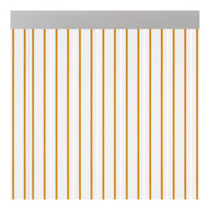 CORTINA PARA PUERTA MODELO "FERRARA" TRANSPARENTE COLOR MIEL 90x210cm M63112 ACUDAM