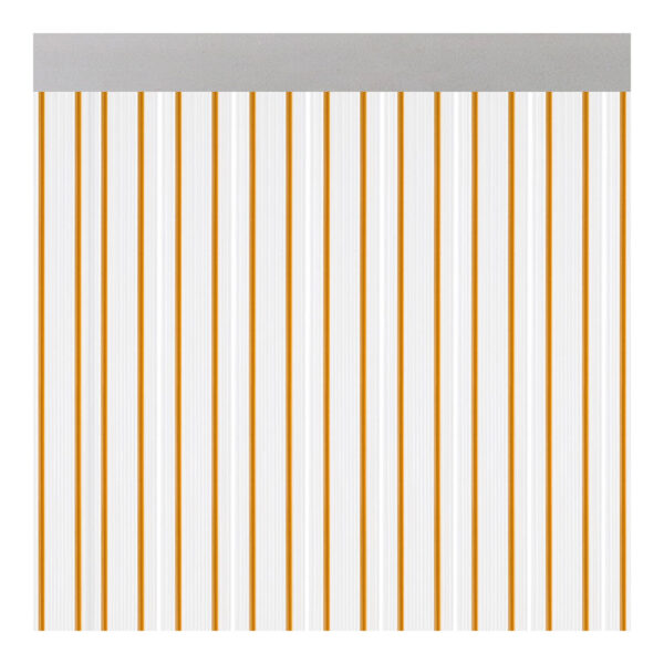 CORTINA PARA PUERTA MODELO "FERRARA" TRANSPARENTE COLOR MIEL 90x210cm M63112 ACUDAM