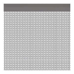 CORTINA PARA PUERTA MODELO "CADAQUES" COLOR PLATA 90x210cm M63125 ACUDAM