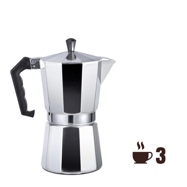 CAFETERA DE ALUMINIO DE 3 TAZAS GOURMET KITCHEN