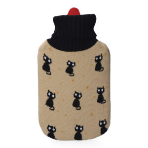 BOLSA DE AGUA CALIENTE. MODELO GATOS NEGROS 2 L