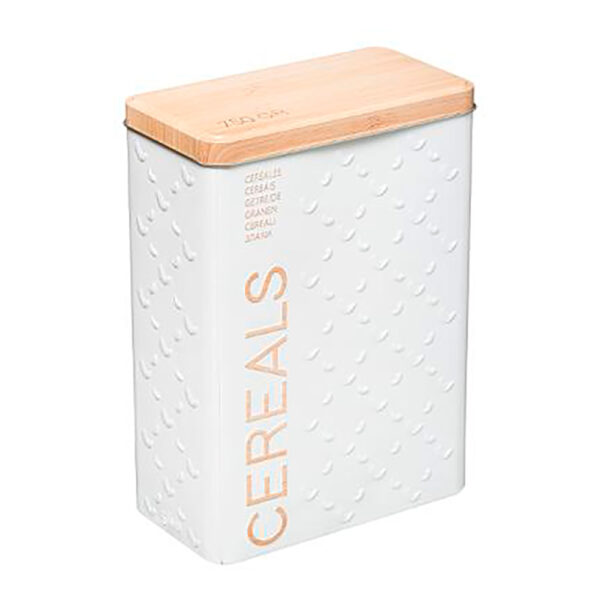 CAJA METALICA PARA CEREALES 750g MODELO SCANDI NATURE