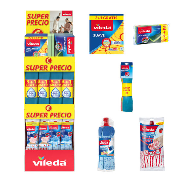EXPOSITOR SUPER PRECIO UNIVERSAL VILEDA