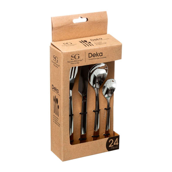 CUBERTERIA CON 24 PIEZAS MODELO DEKA - Imagen 2
