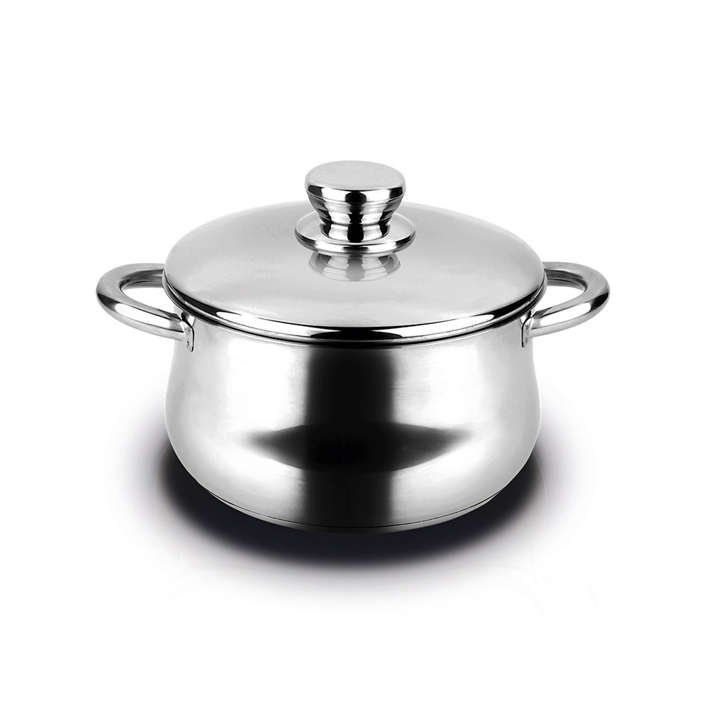 OLLA INOXIDABLE SILVERINOX 4L + TAPA ACERO INOXIDABLE 18/10 FAGOR Ø20x13cm