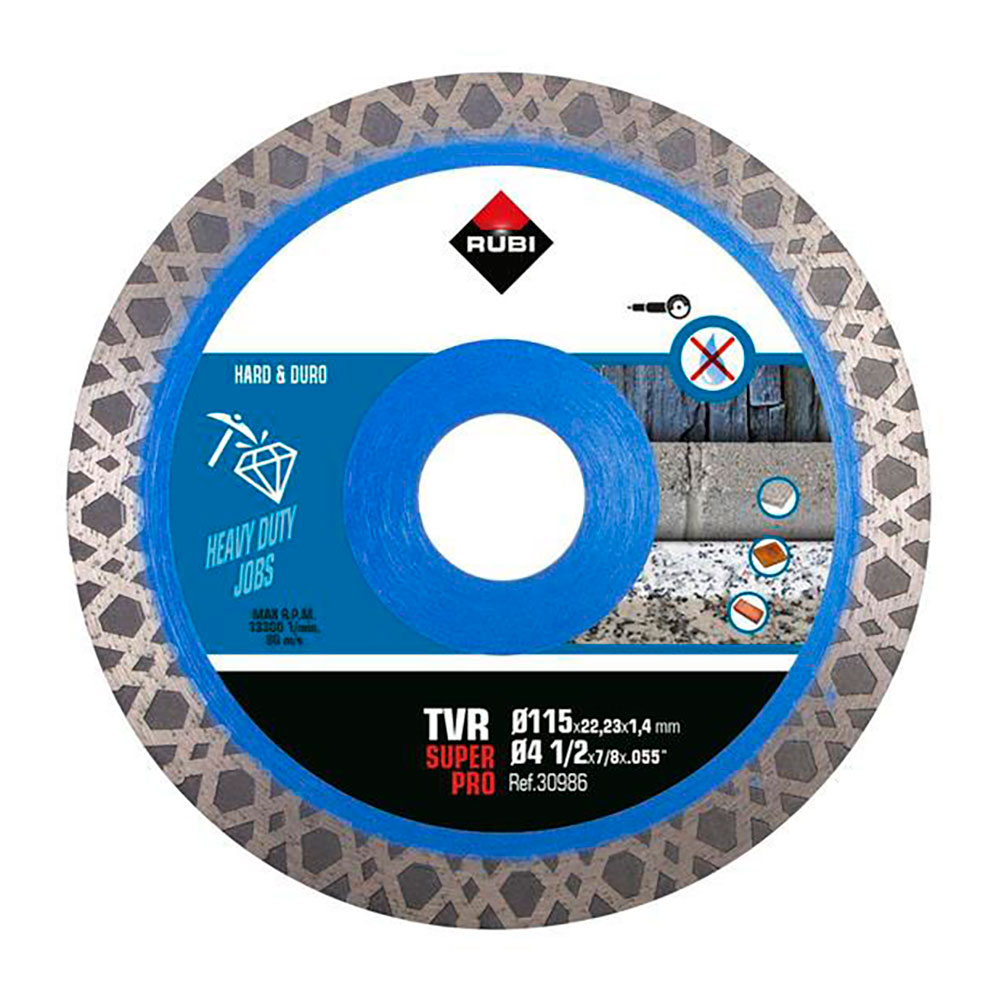 DISCO DIAMANTADO TVR Ø115mm SUPERPRO 30986 RUBI