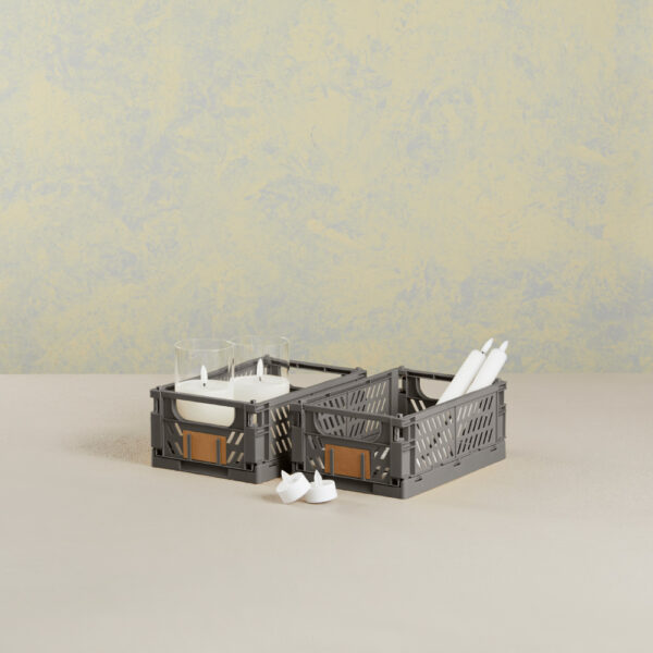 CAJA ALMACENAJE PLEGABLE 25x16.5x10cm SET 2 PIEZAS - Imagen 4