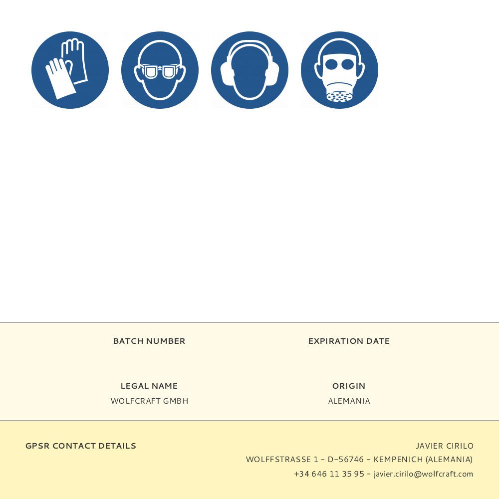 TUERCA DE FIJACIÓN RÁPIDA PARA AMOLADORA ANGULAR 2463000 WOLFCRAFT - Imagen 11