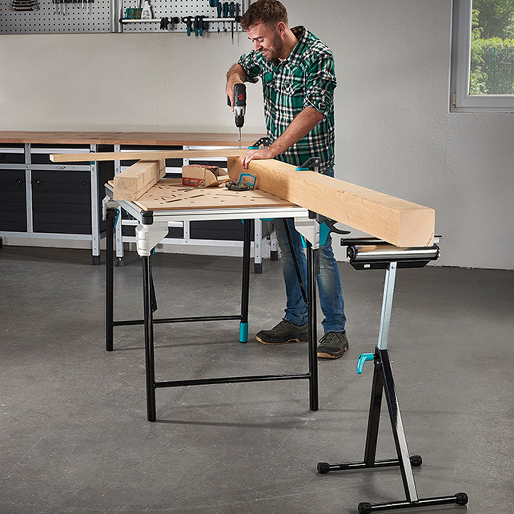 CABALLETE MULTIFUNCIONAL CON SOPORTE Y RODILLO 6102300 WOLFCRAFT - Imagen 2