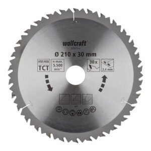 DISCO DE SIERRA CIRCULAR CT, 30 DIENTES Ø210mm 6737000 WOLFCRAFT