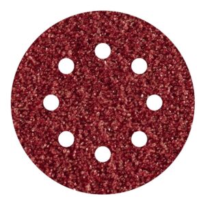 PACK 5 HOJAS DE LIJAR ADHESIVAS, CORINDÓN GRANO 60 PERFORADAS Ø125mm 2250000 WOLFCRAFT