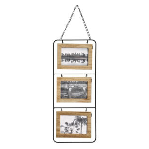 PORTAFOTOS PARA 3 FOTOS DE MADERA 52x22cm