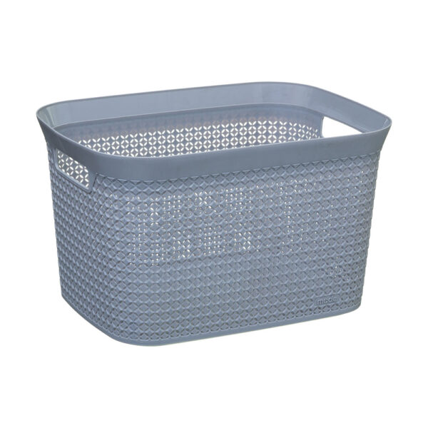 CESTO PARA LA ROPA COLOR GRIS 25L 41,5x31,2x25,7cm