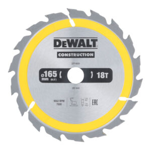 DISCO CORTE Ø165x20mm 18T (AC) DT1933-QZ DEWALT