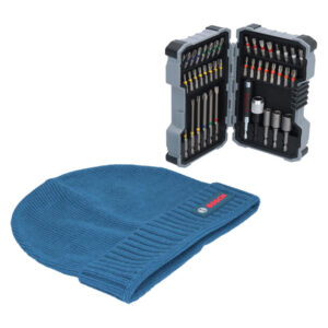 ESTUCHE CON 43 PIEZAS PARA ATORNILLAR + GORRO BOSCH DE REGALO 0615997658 BOSCH