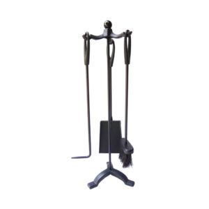 KIT DE CHIMENEA COLOR NEGRO. 3 PIEZAS EDM