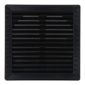 REJILLA VENTILACIÓN CUADRADA EMPOTRABLE AJUSTABLE Ø 80-150 CON MOSQUITERA 170x170x11,5mm ABS GRIS ANTRACITA