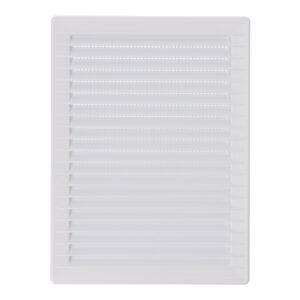 REJILLA VENTILACÍÓN RECTANGULAR EMPOTRABLE MOSQUITERA ABS 137x207mm BLANCO