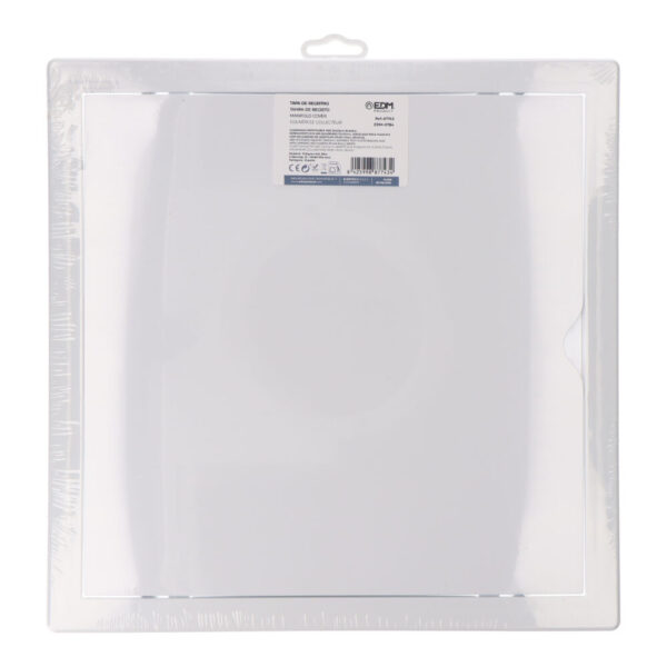 TAPA DE REGISTRO CUADRADA EMPOTRABLE ABS 30x30cm BLANCA - Imagen 3