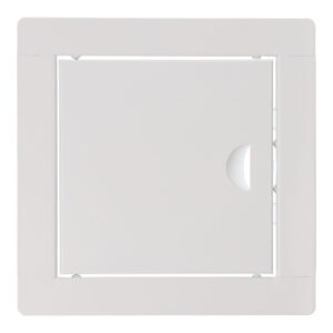 TAPA DE REGISTRO EMPOTRABLE CUADRADA DE ACERO BLANCO 15x15cm