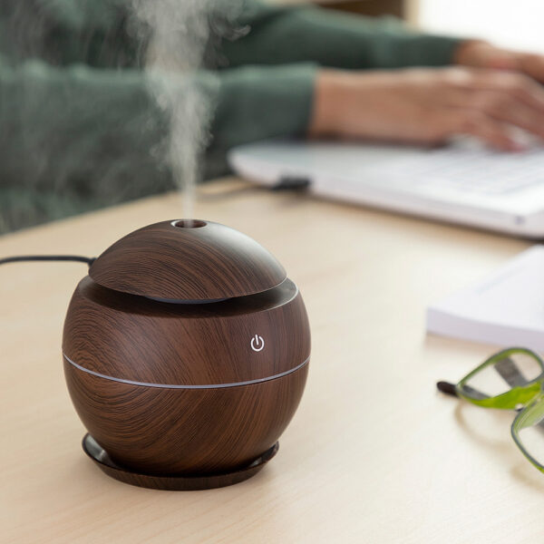 MINI HUMIDIFICADOR DIFUSOR DE AROMAS DARK WALNUT INNOVAGOODS - Imagen 4