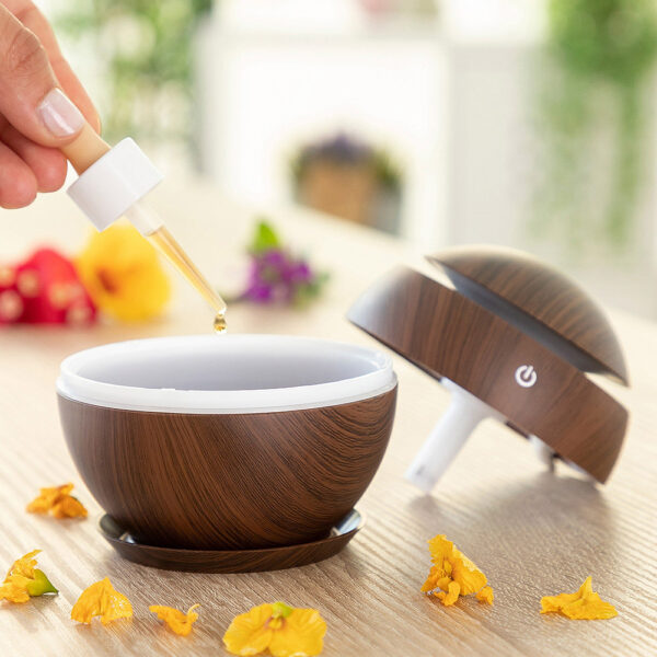 MINI HUMIDIFICADOR DIFUSOR DE AROMAS DARK WALNUT INNOVAGOODS - Imagen 5