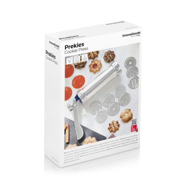 MÁQUINA PARA HACER GALLETAS Y MANGA PASTELERA 2 EN 1 PREKIES V0103383 INNOVAGOODS - Imagen 3