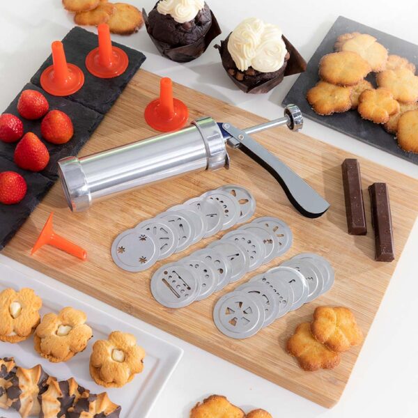 MÁQUINA PARA HACER GALLETAS Y MANGA PASTELERA 2 EN 1 PREKIES V0103383 INNOVAGOODS - Imagen 6