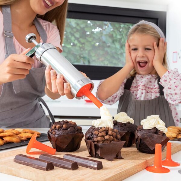 MÁQUINA PARA HACER GALLETAS Y MANGA PASTELERA 2 EN 1 PREKIES V0103383 INNOVAGOODS - Imagen 8