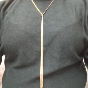 Collar tira de serpiente con bola top venta color oro