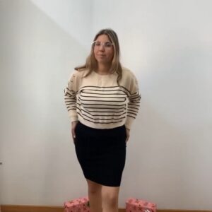 Conjunto marinero vestido más jersey