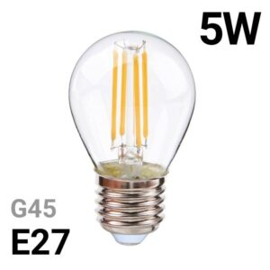 [LIQUIDACIÓN] Bombilla LED filamento esférica E27 G45 - 5W