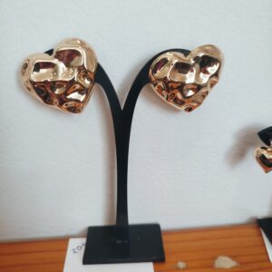 Pendientes corazón grande