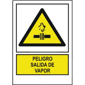 [LIQUIDACIÓN] cartel peligro salida de vapor